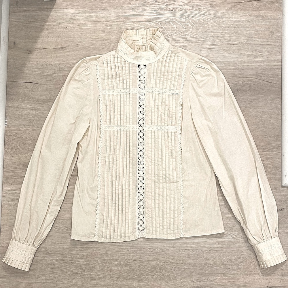 Vintage Laura Ashley High Collar Blouse